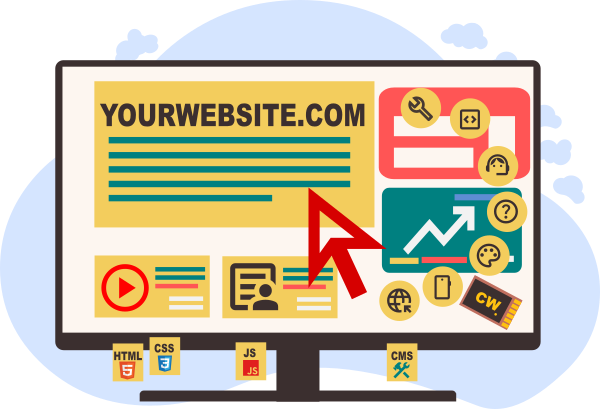 Website development illustration