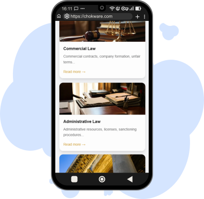 Mobile Design with Background Image
